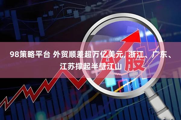 98策略平台 外贸顺差超万亿美元, 浙江、广东、江苏撑起半壁江山
